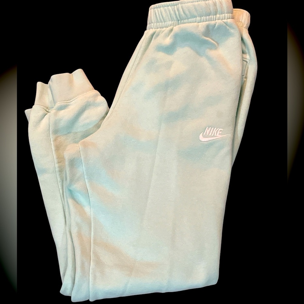 Womens Nike Sweatpants - Size M Medium - Spring - Cotton - Mint Sea Green - Cuff
